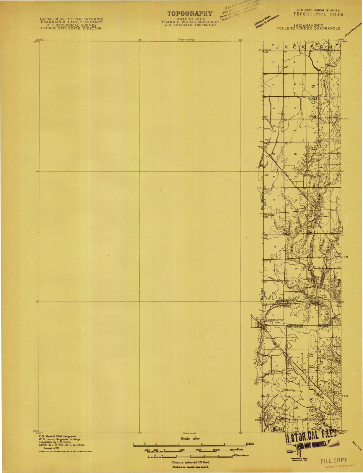 Topographic sheet of West Florence, surveyed 1915