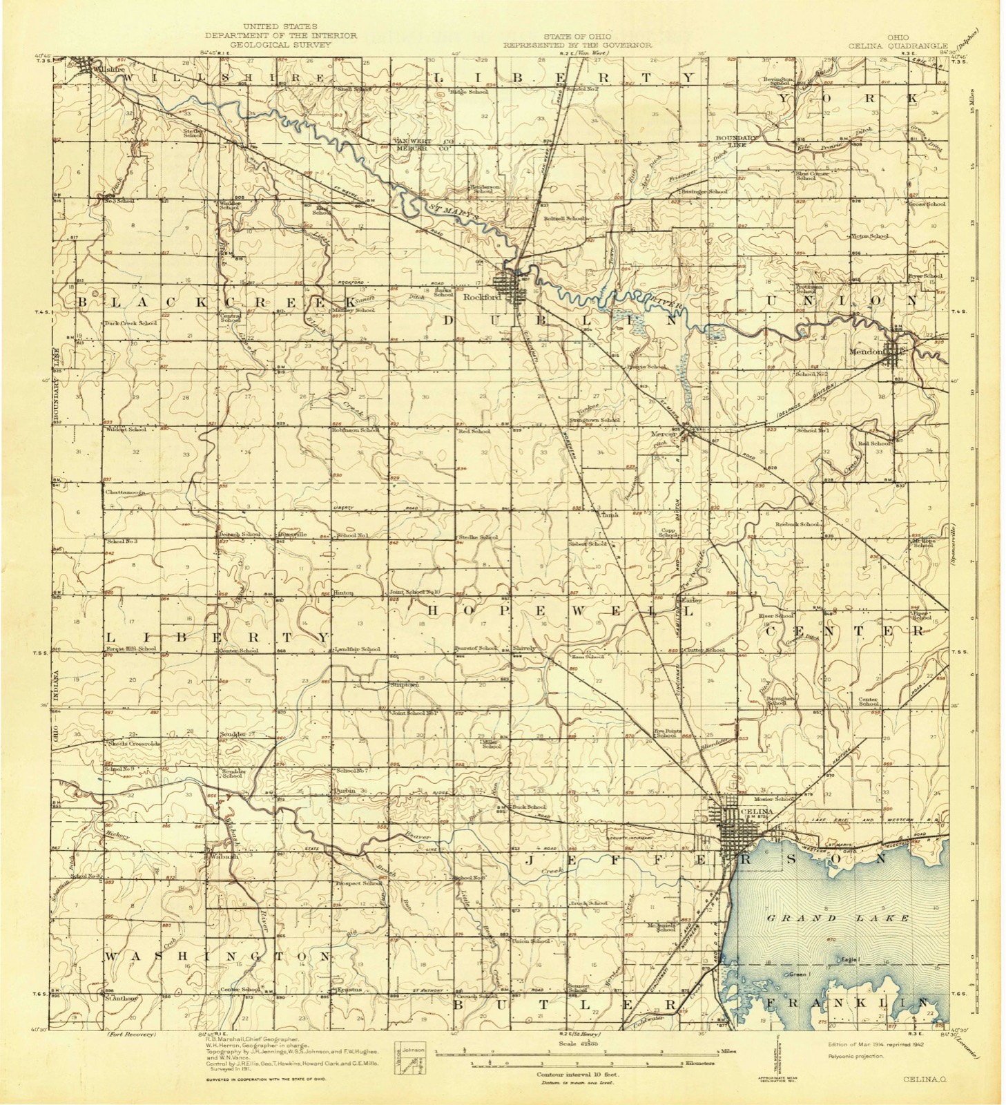 Topographic sheet of Mariners Point, surveyed 1914