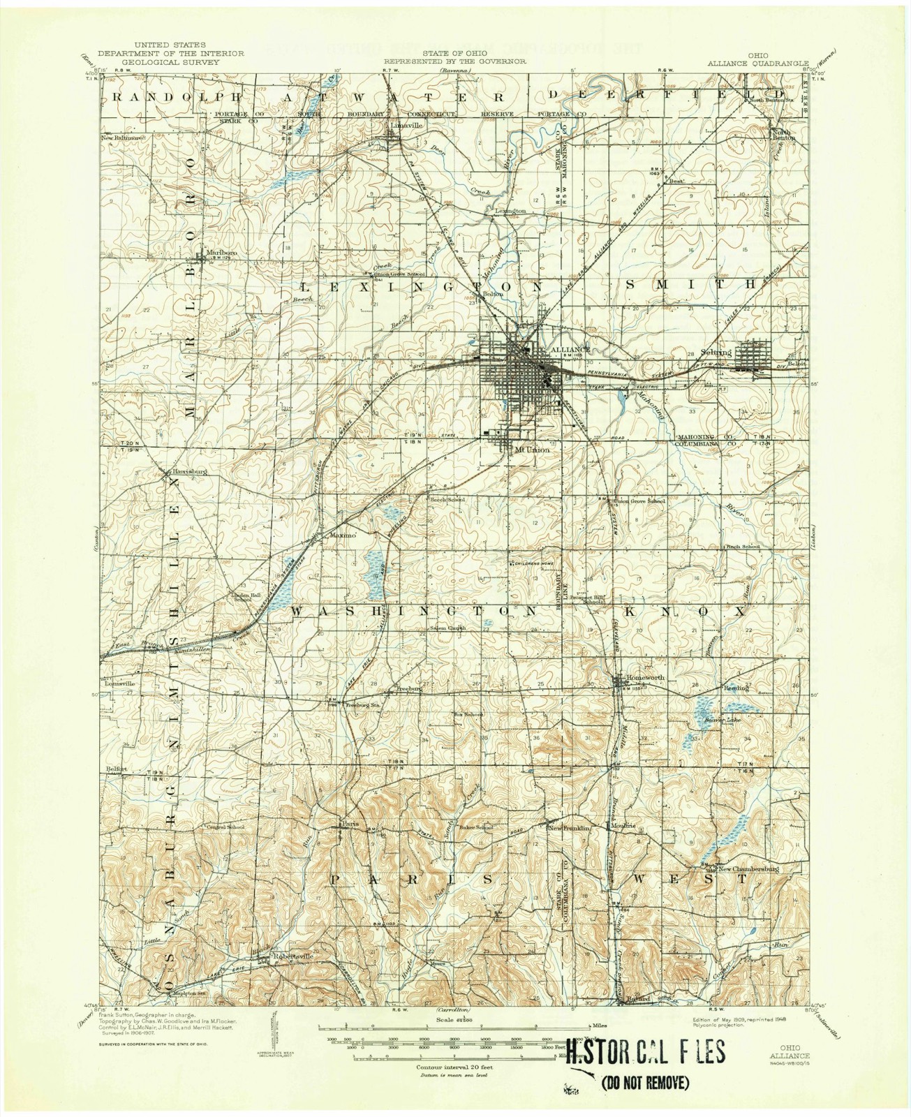 Topographic sheet of Maximo, surveyed 1909