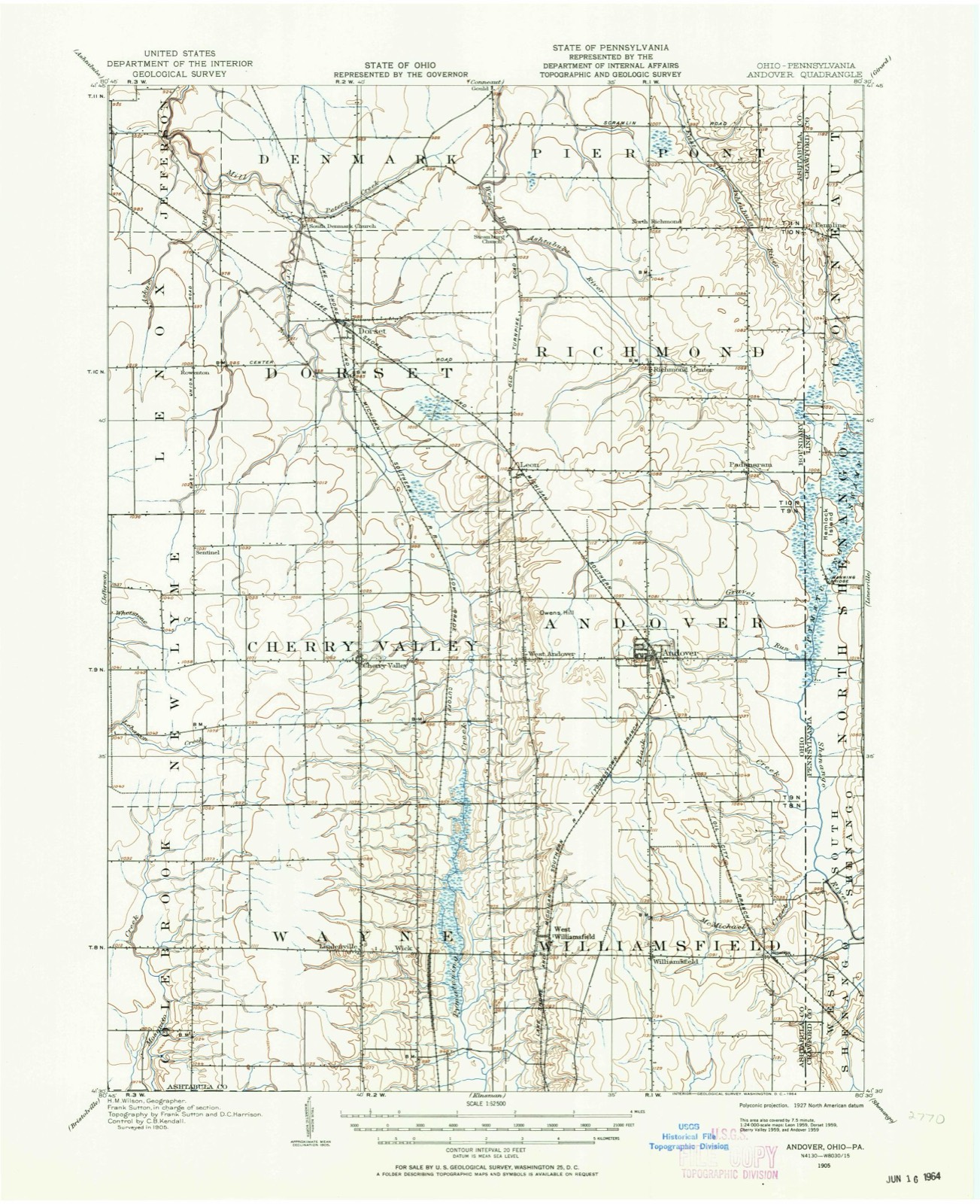 Topographic sheet of Leon, surveyed 1905