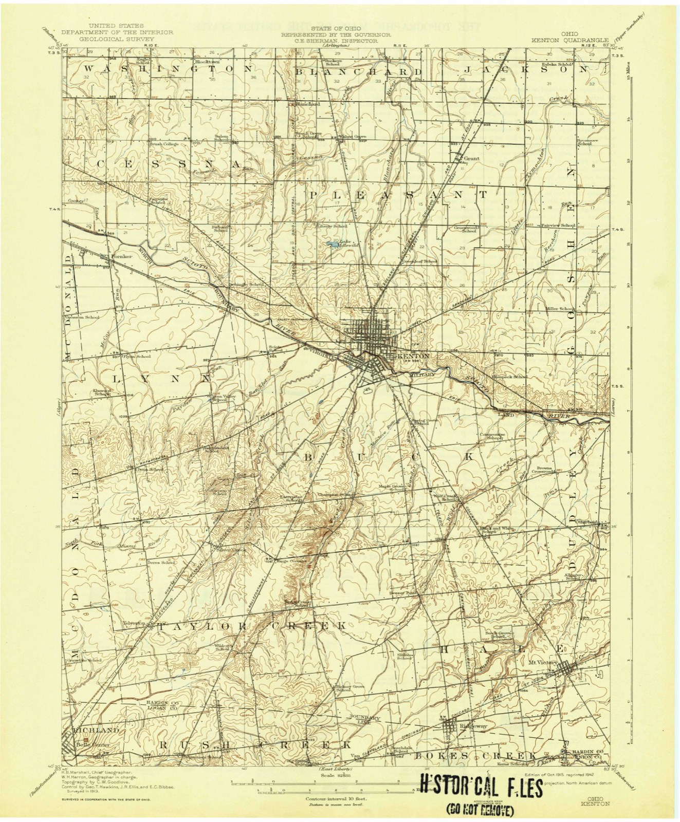 Topographic sheet of Van, surveyed 1915