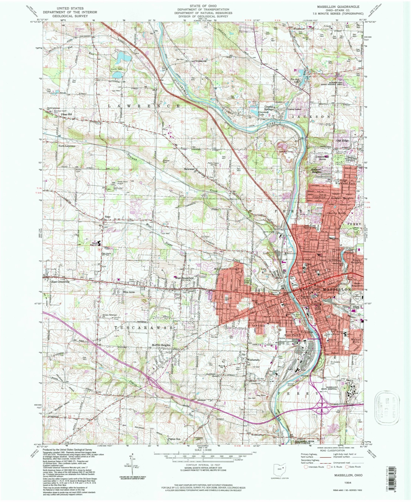 Topographic sheet of Newman, surveyed 1994