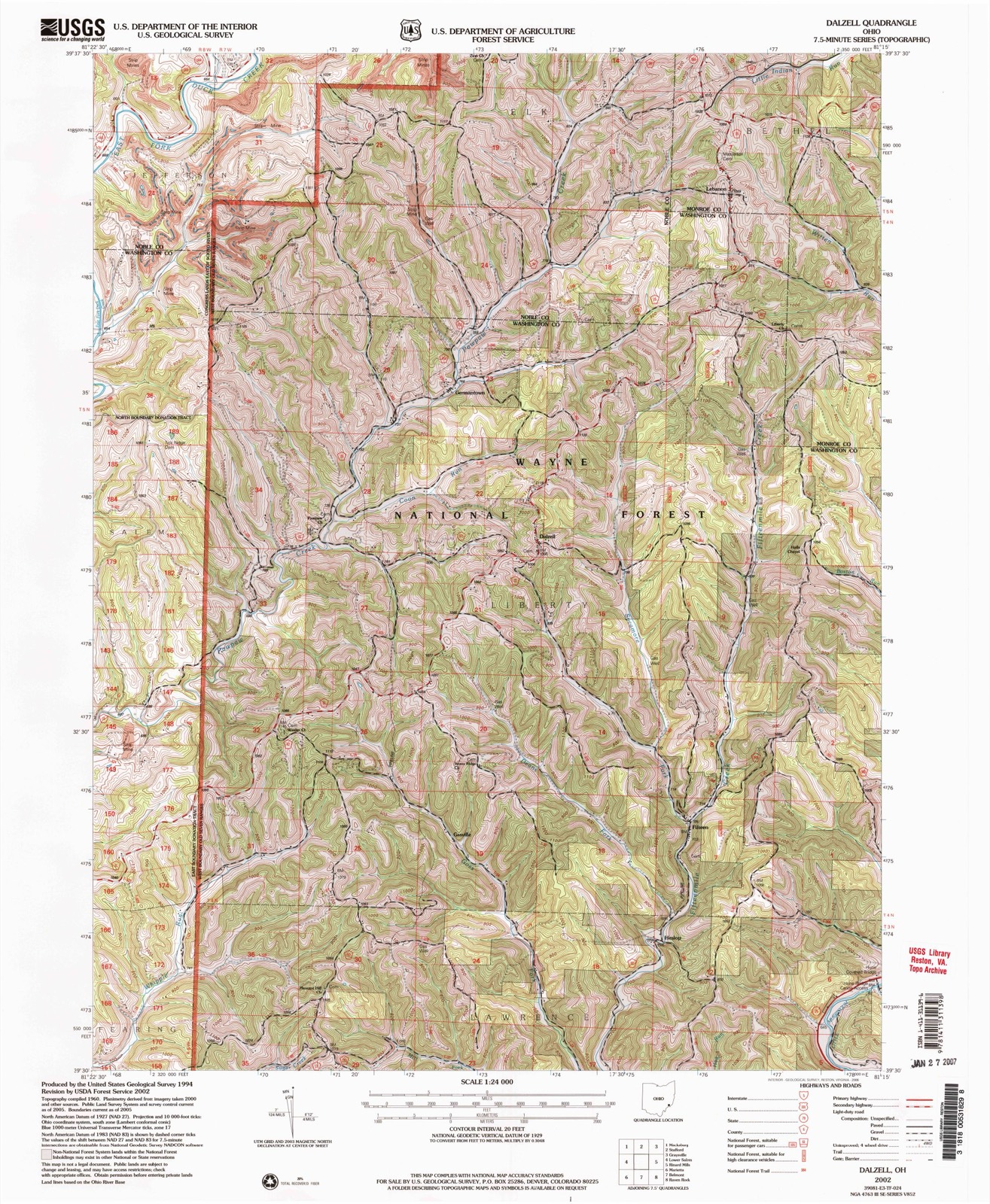 Topographic sheet of Germantown, surveyed 2002