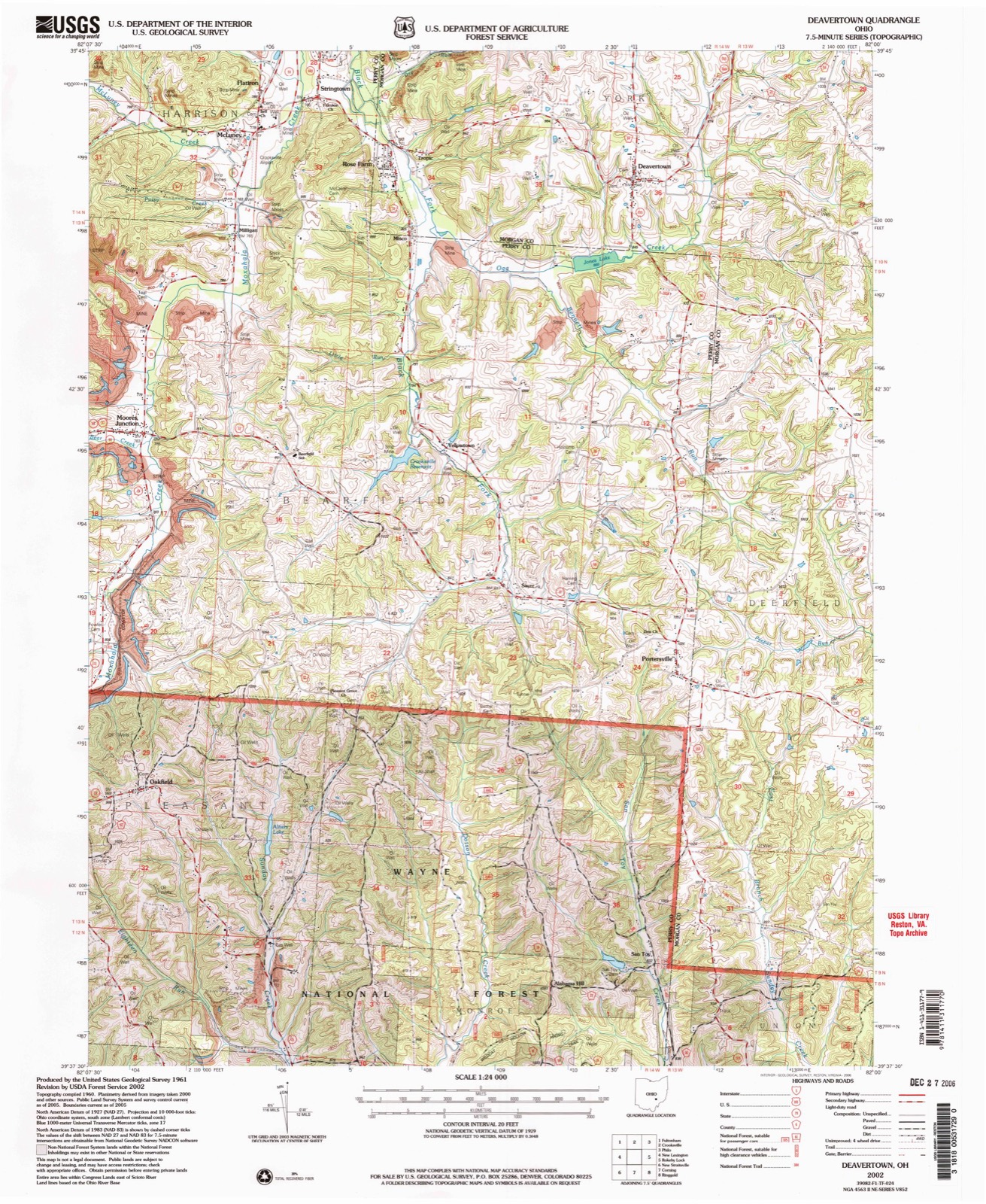 Topographic sheet of Tropic, surveyed 2002