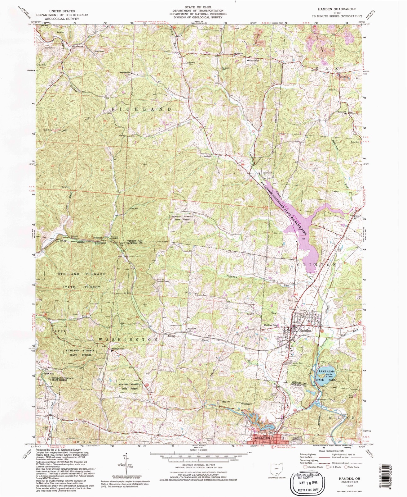 Topographic sheet of Glen Nell, surveyed 1992