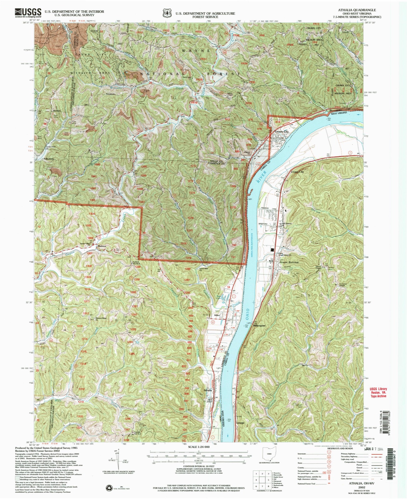Topographic sheet of Platform, surveyed 2002