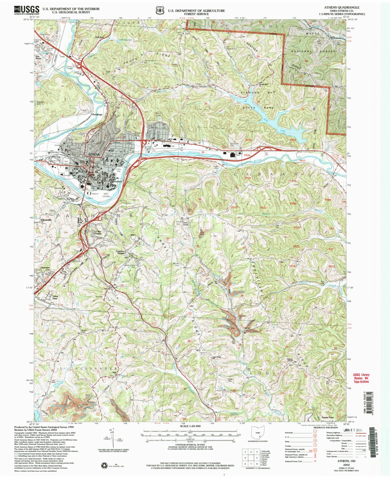 Topographic sheet of Armitage, surveyed 2002