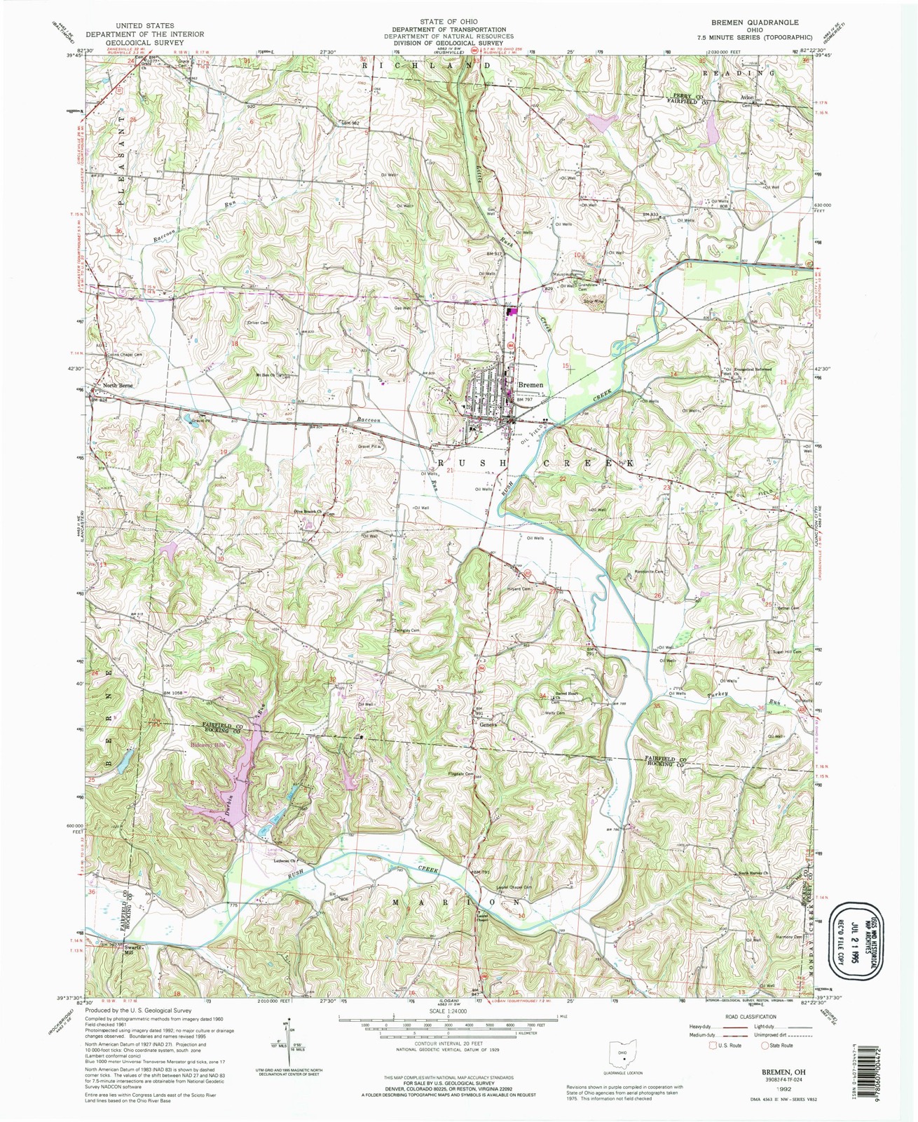 Topographic sheet of Max (historical), surveyed 1992