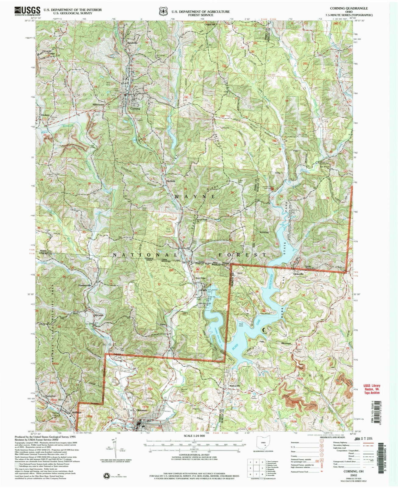 Topographic sheet of Congo, surveyed 2002