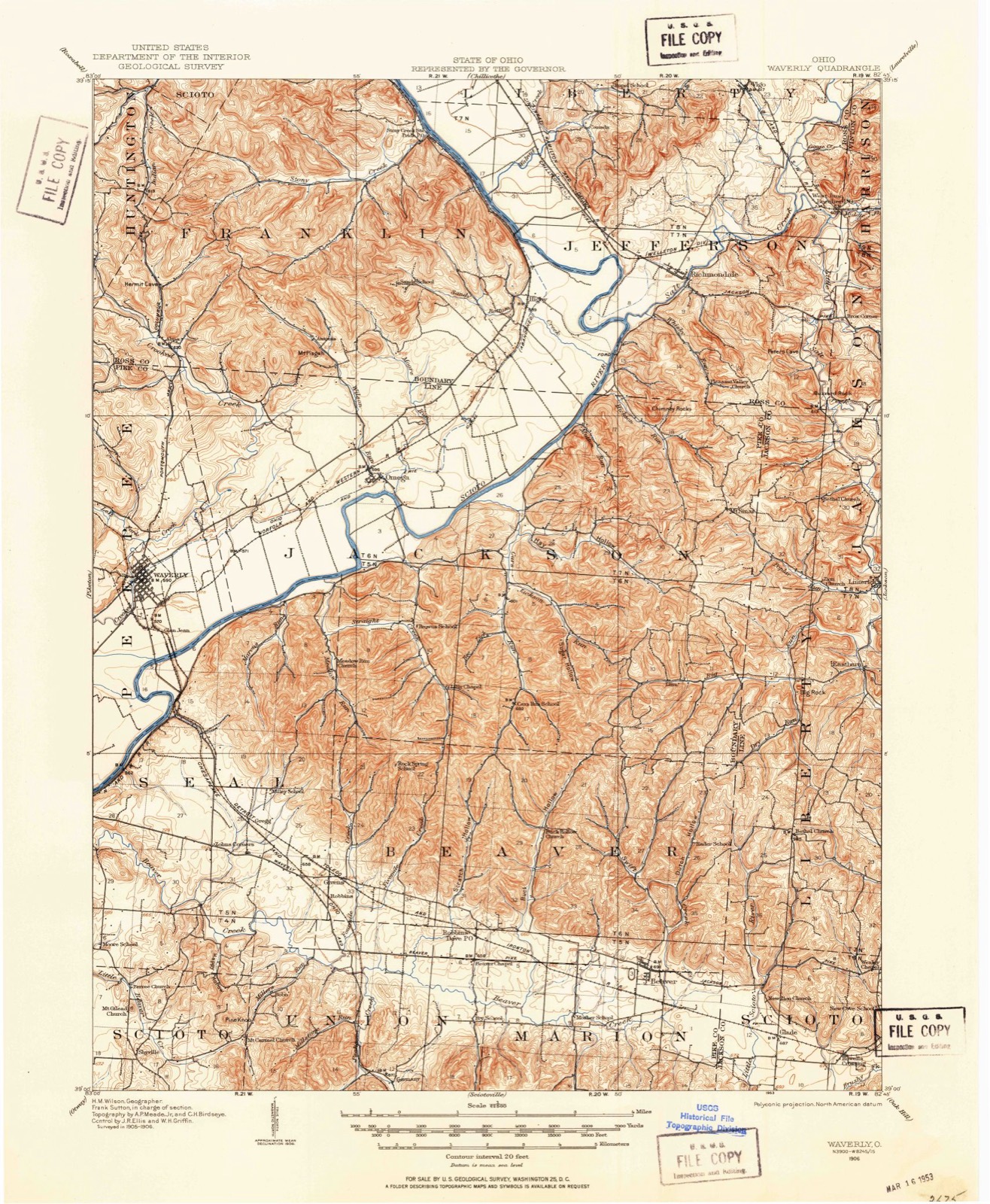Topographic sheet of Limerick, surveyed 1906