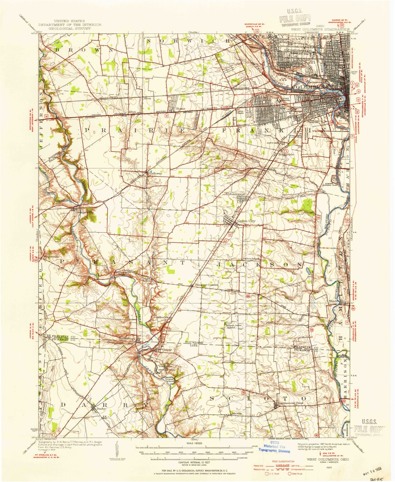 Topographic sheet of Orient, surveyed 1923