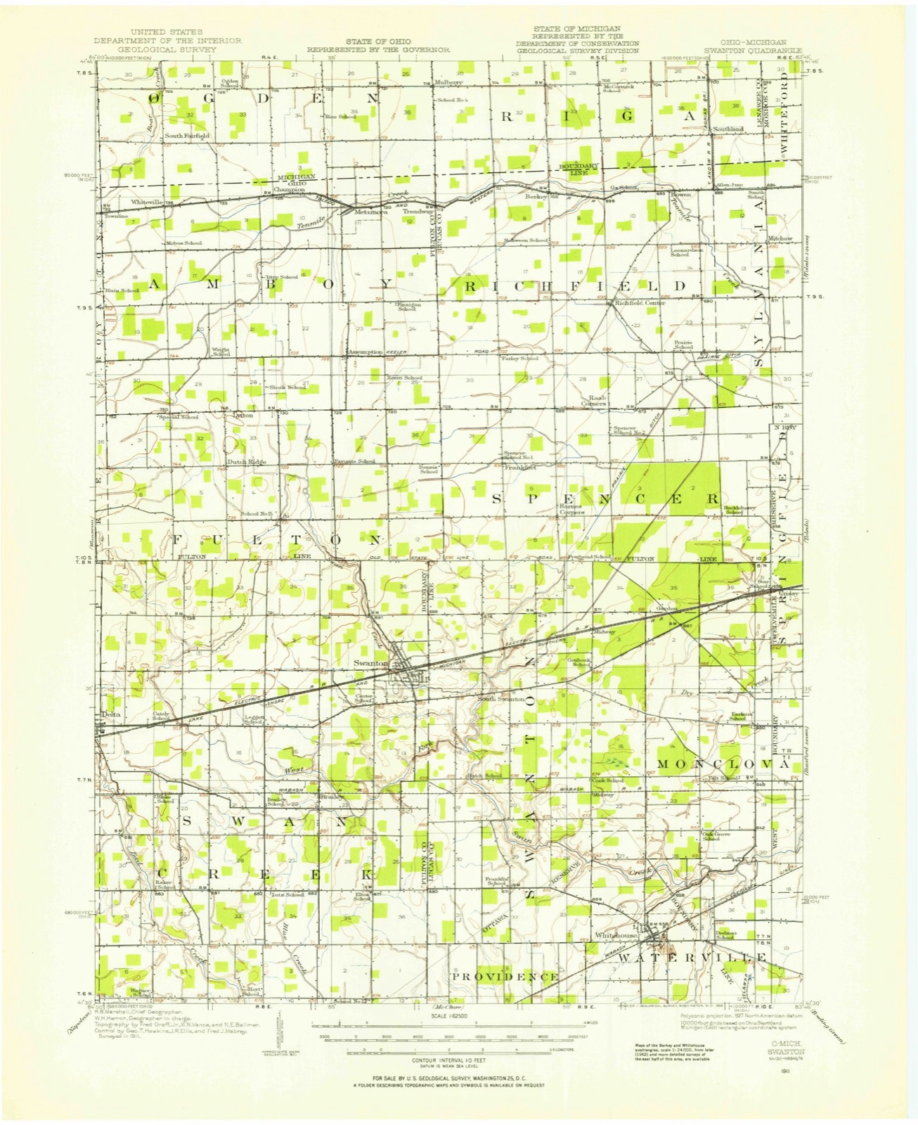 Topographic sheet of Ai, surveyed 1911