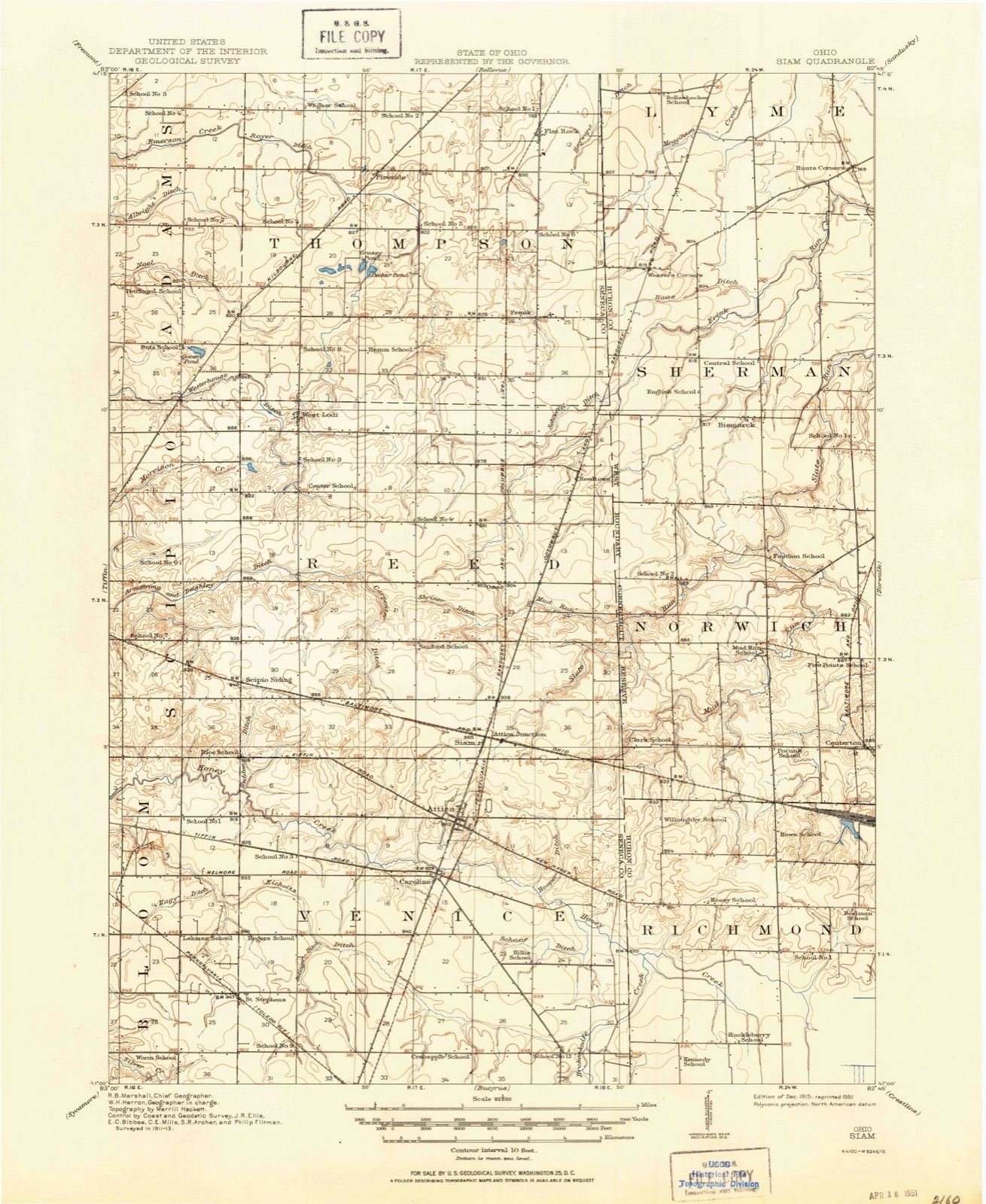 Topographic sheet of Centerton, surveyed 1915