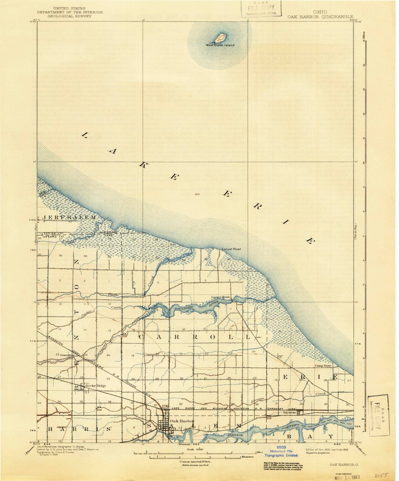 Topographic sheet of Locust Point, surveyed 1900