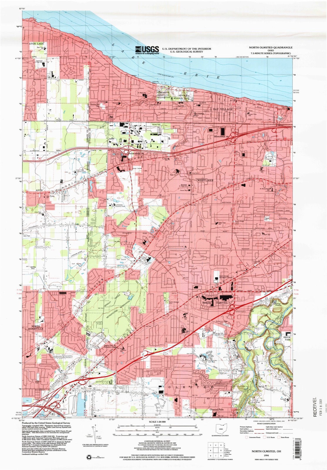 Topographic sheet of The Glens, surveyed 1994