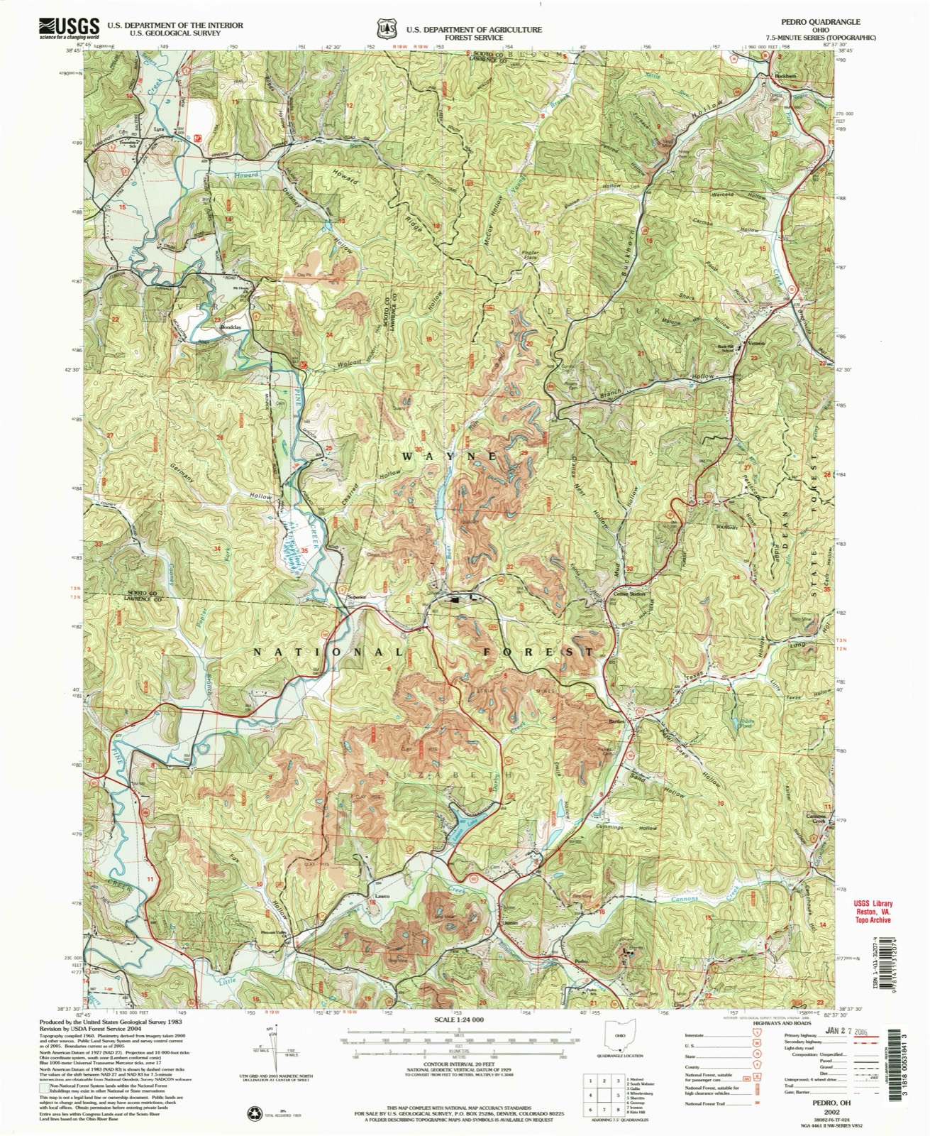 Topographic sheet of Lyra, surveyed 2002