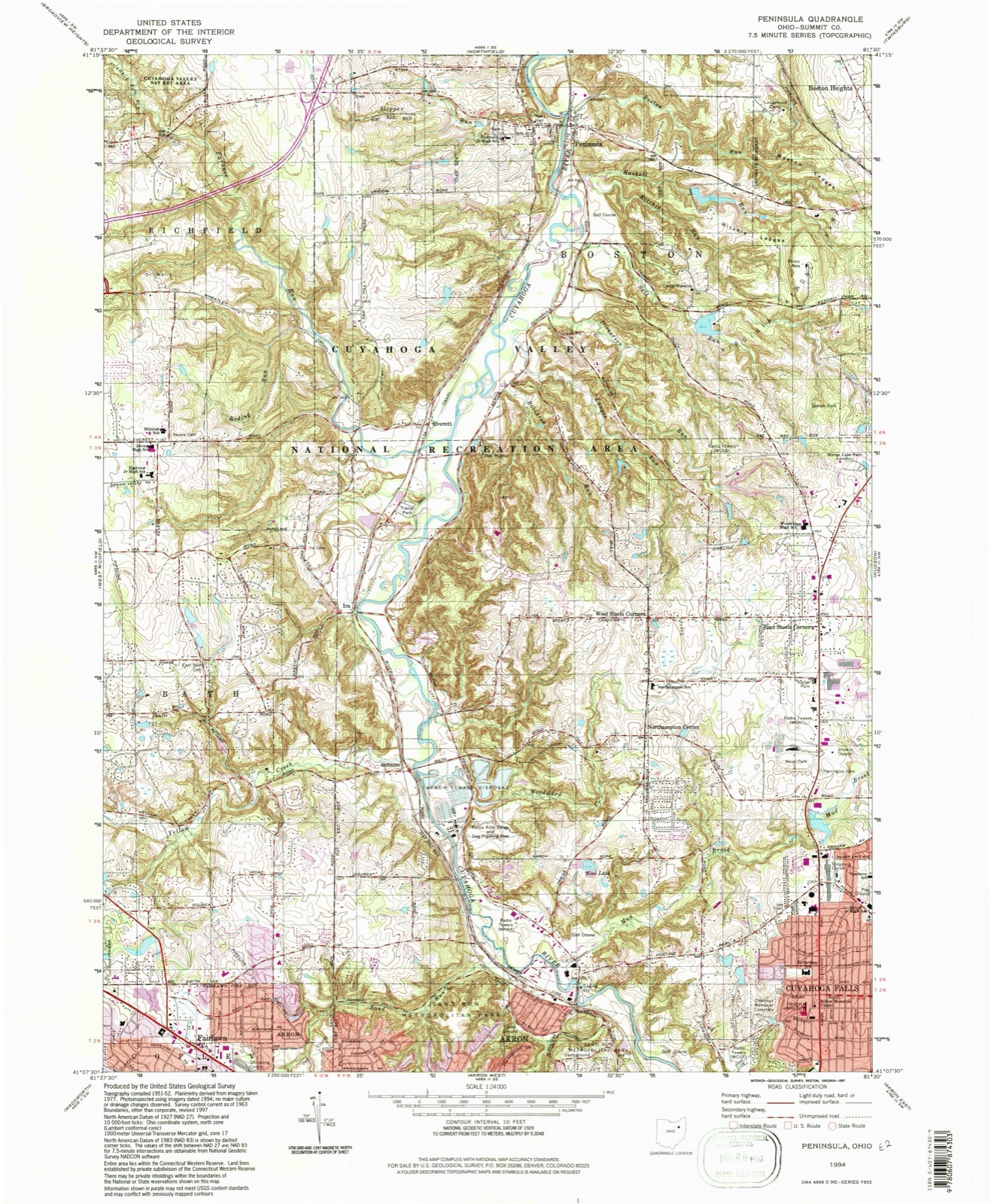 Topographic sheet of Ira, surveyed 1994
