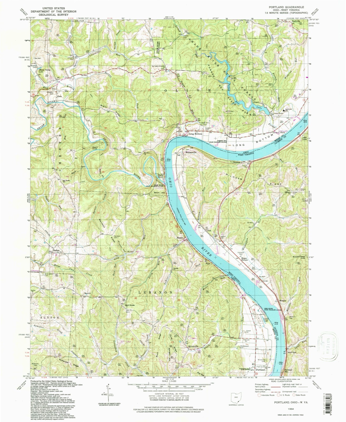 Topographic sheet of Bashan, surveyed 1994