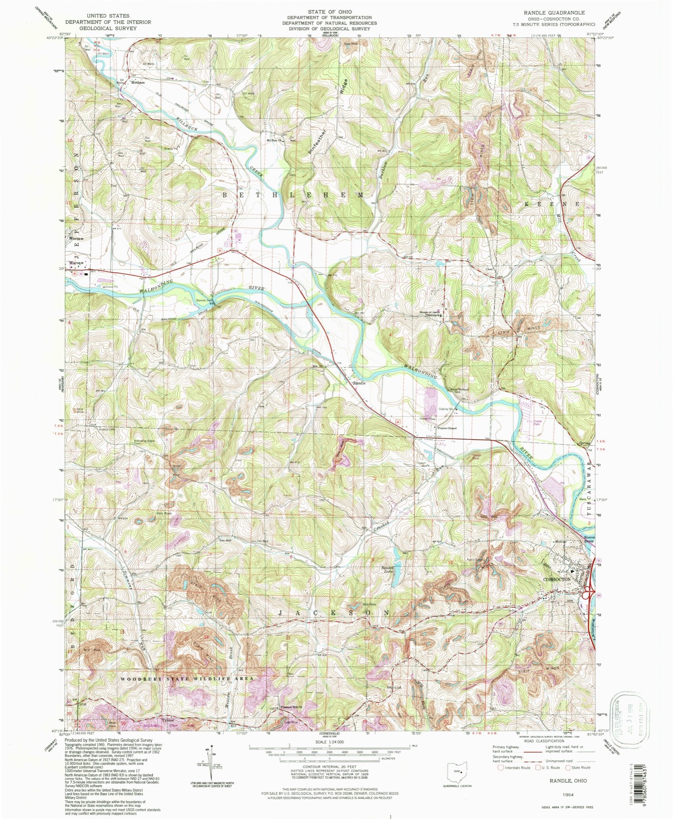 Topographic sheet of White Womans Town (historical), surveyed 1994