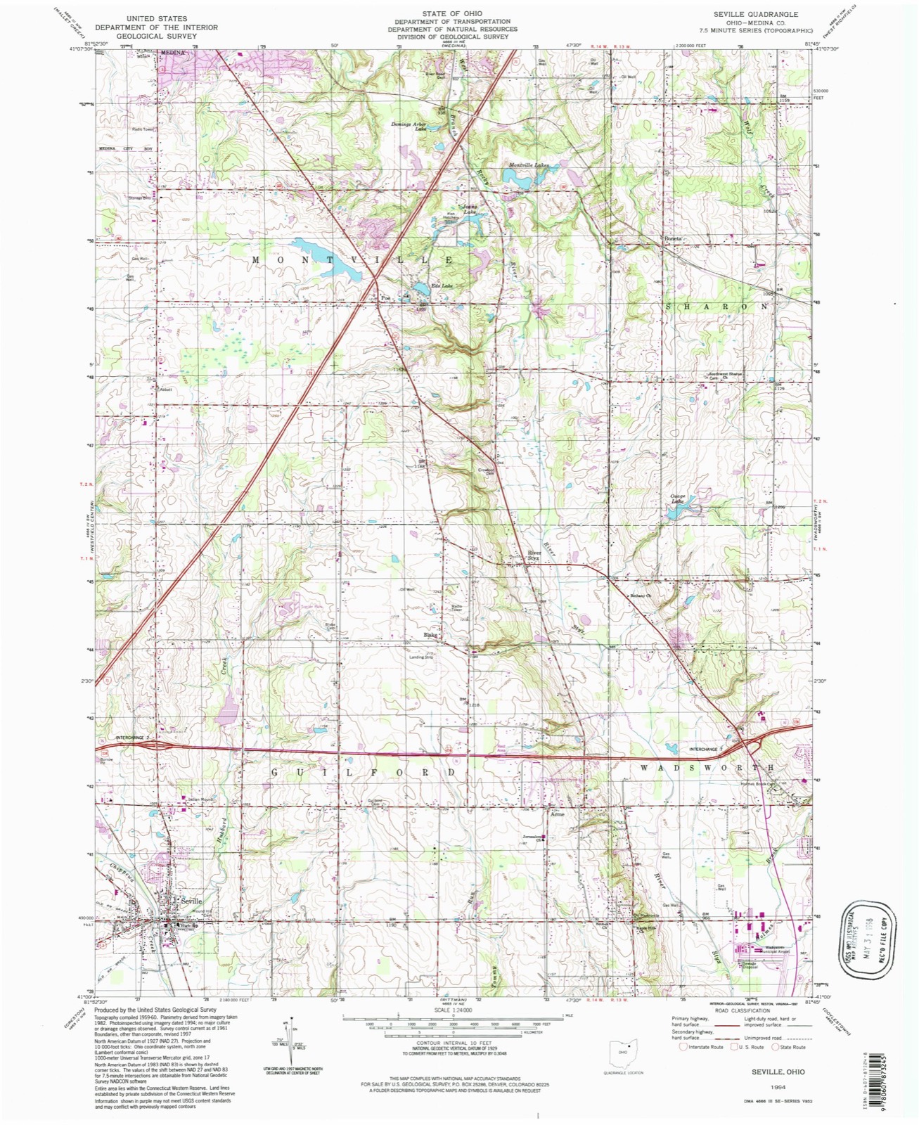 Topographic sheet of Seville, surveyed 1994
