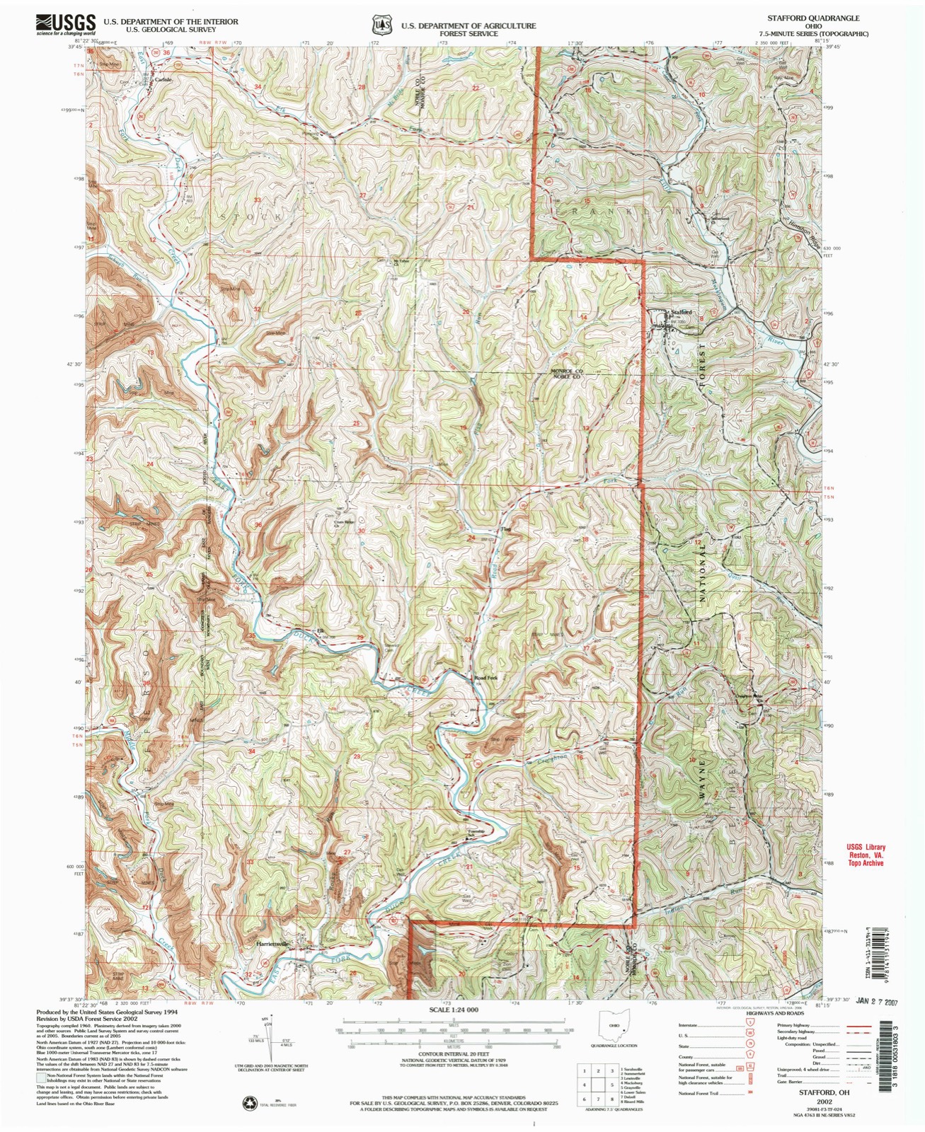 Topographic sheet of Elk, surveyed 2002