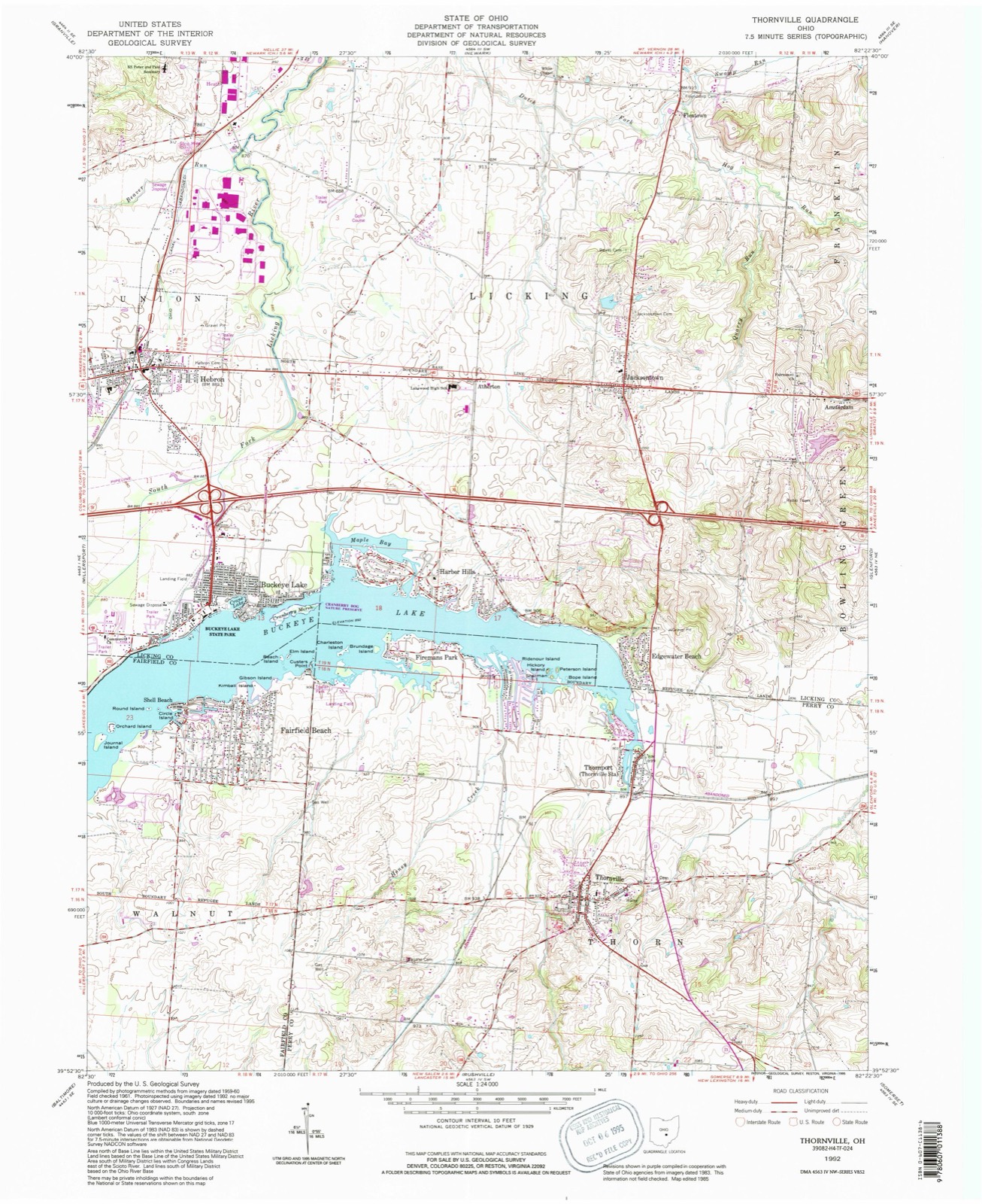 Topographic sheet of Fleatown, surveyed 1992