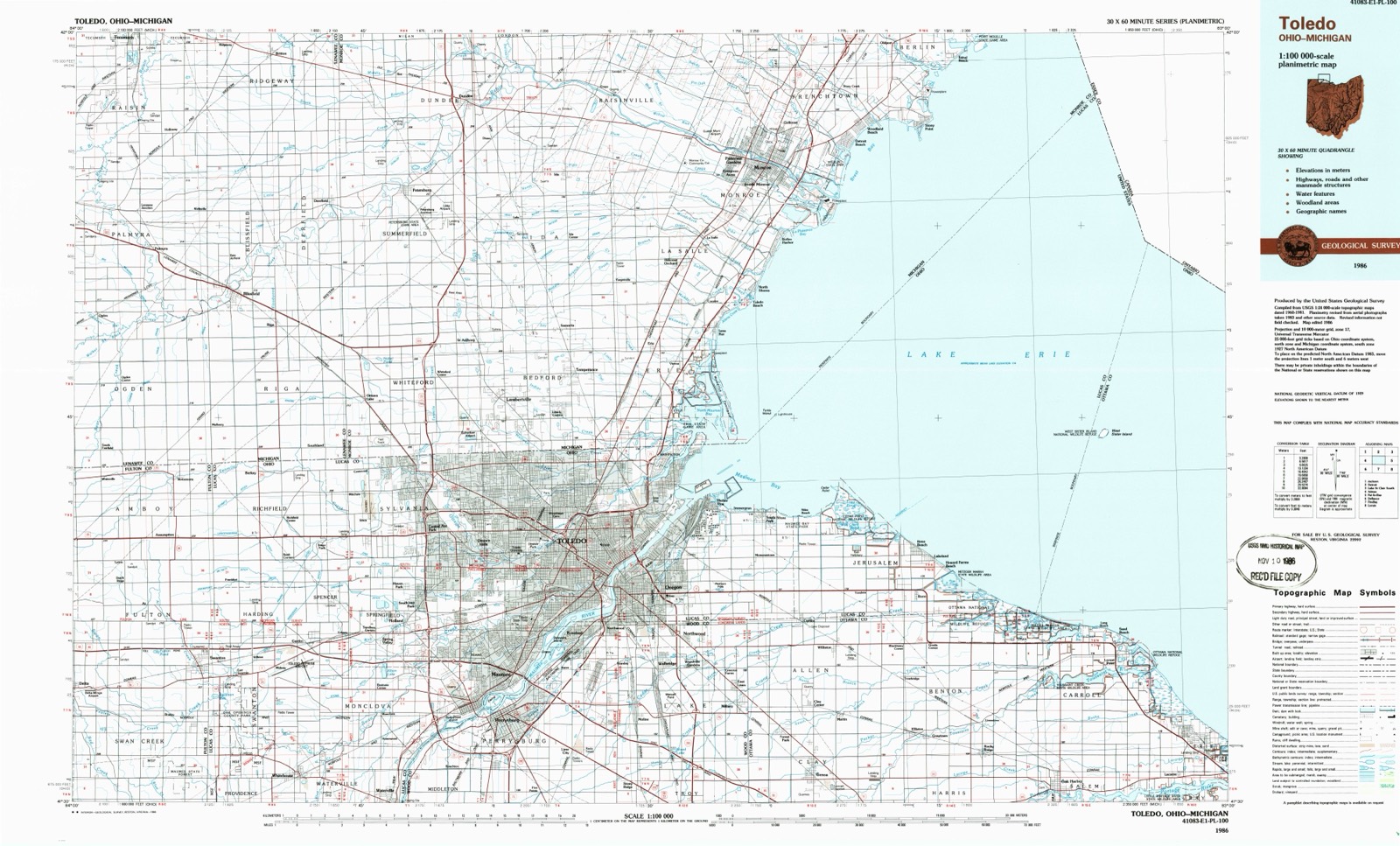 Topographic sheet of Ai, surveyed 1986