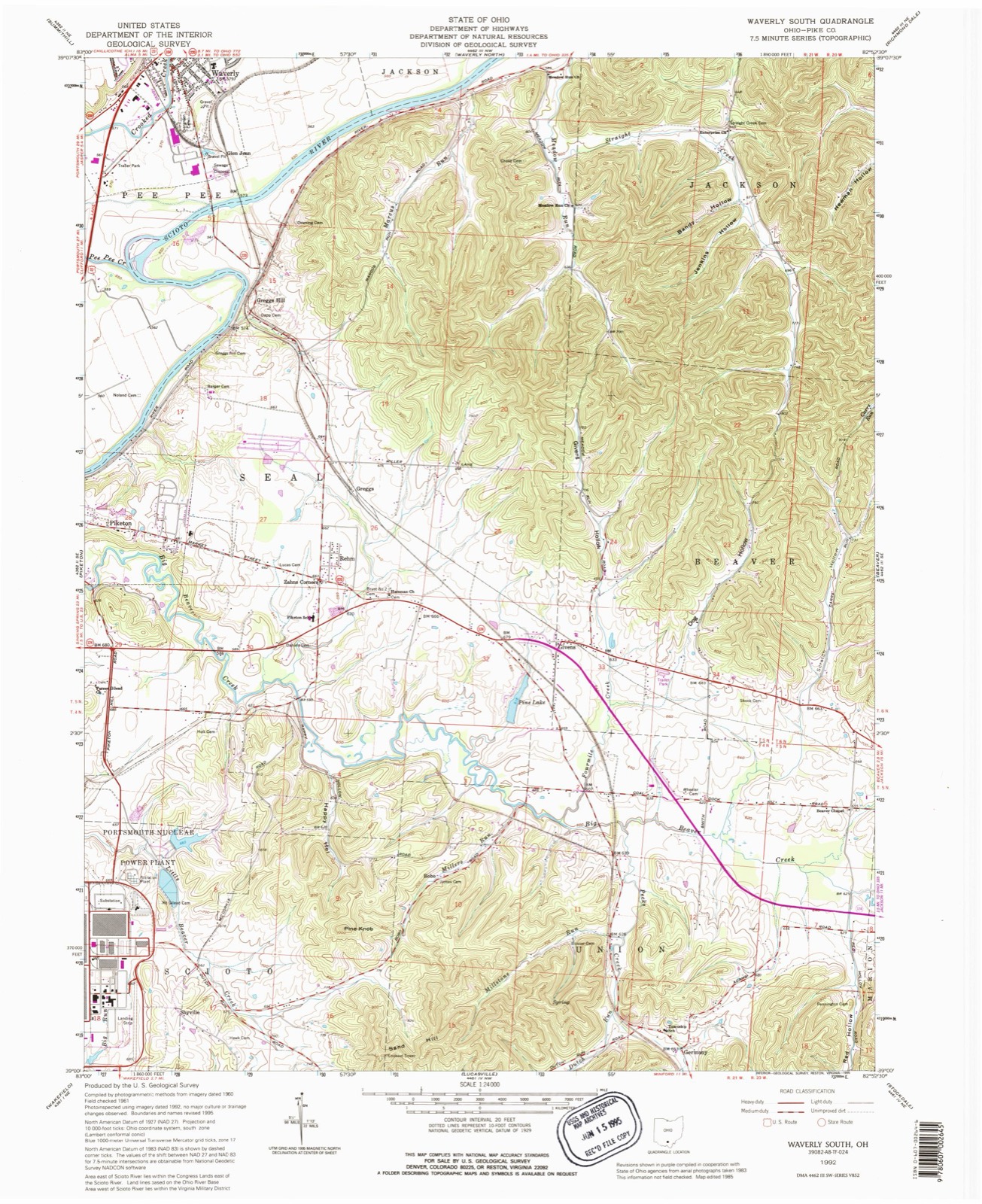 Topographic sheet of Rehm, surveyed 1992