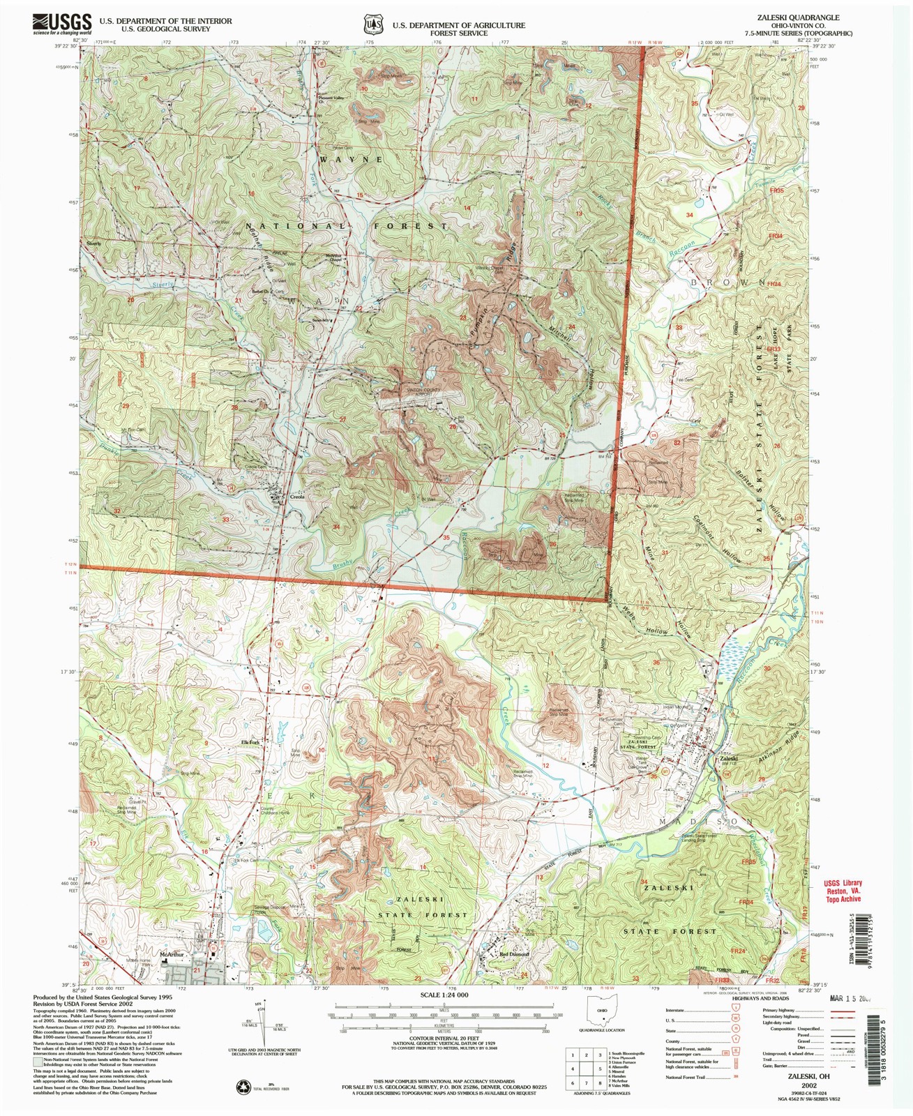 Topographic sheet of Red Diamond, surveyed 2002