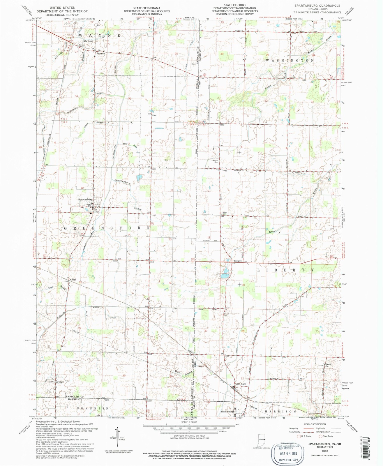 Topographic sheet of Tampico, surveyed 1992