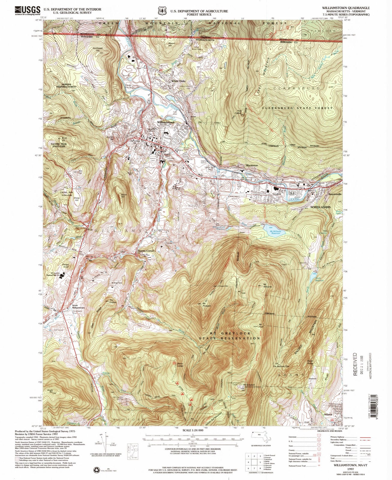 Topographic sheet of Hemlock Brook Estates, surveyed 1997
