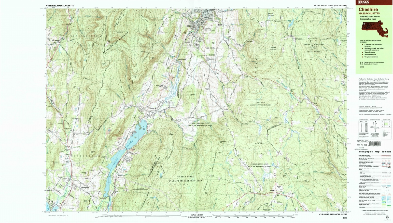 Topographic sheet of Arnoldville, surveyed 1998