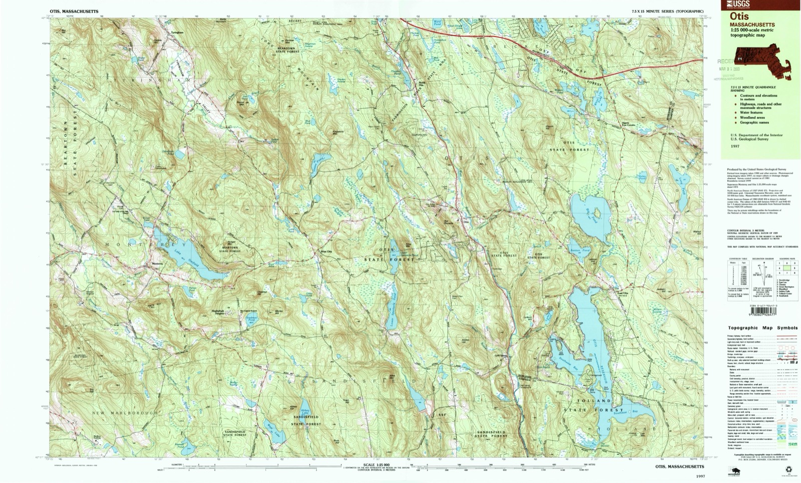 Topographic sheet of Cold Spring, surveyed 1997