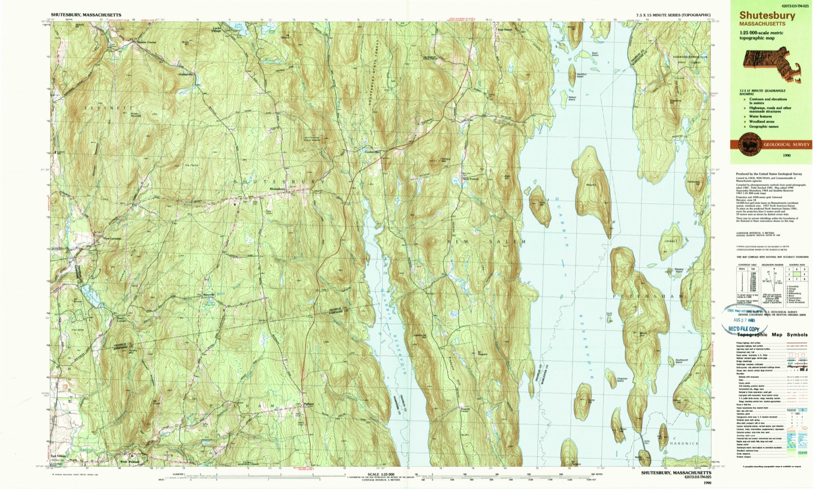 Topographic sheet of Cooleyville, surveyed 1990
