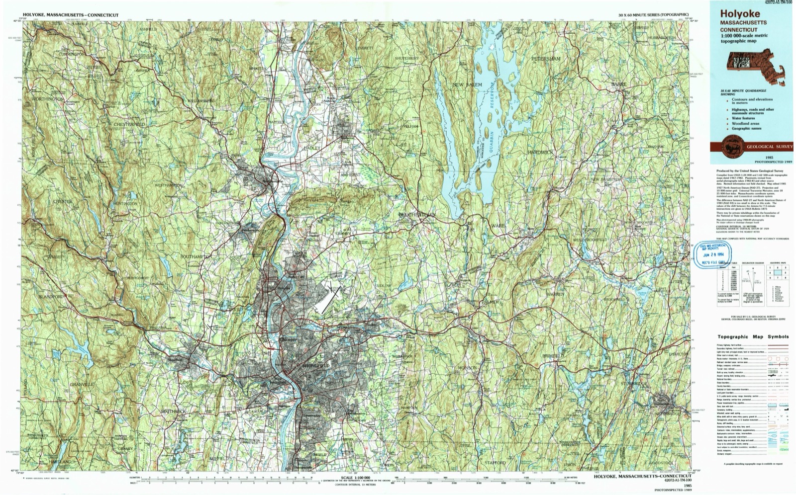 Topographic sheet of Marks Garrison, surveyed 1985