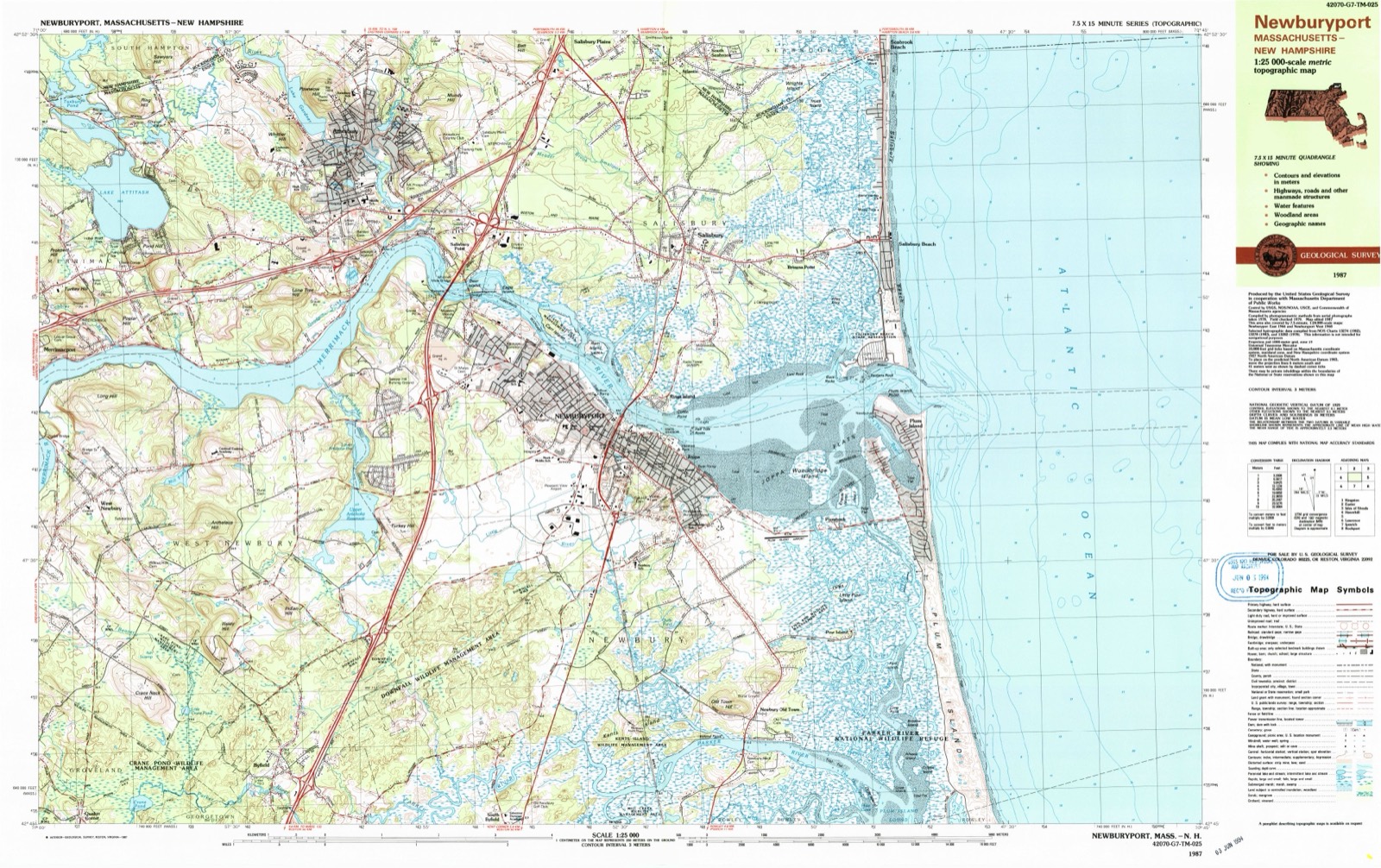 Topographic sheet of Curzon Mill, surveyed 1987