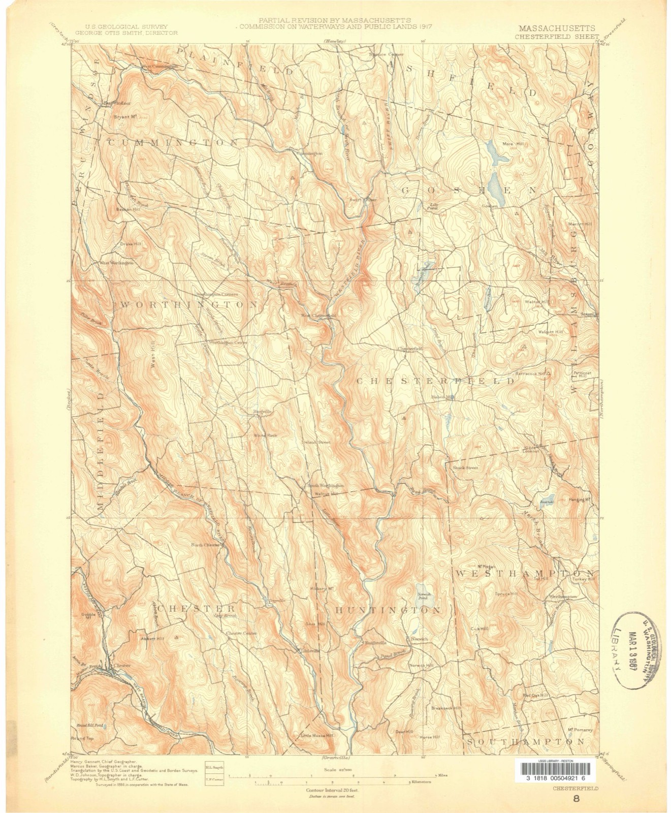 Topographic sheet of Bisbee Mill, surveyed 1886