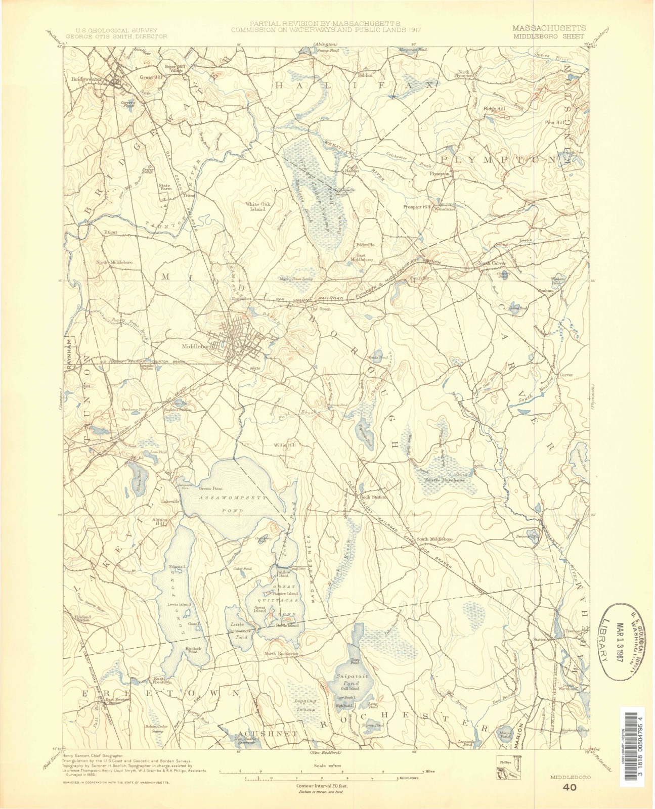 Topographic sheet of Precinct, surveyed 1885