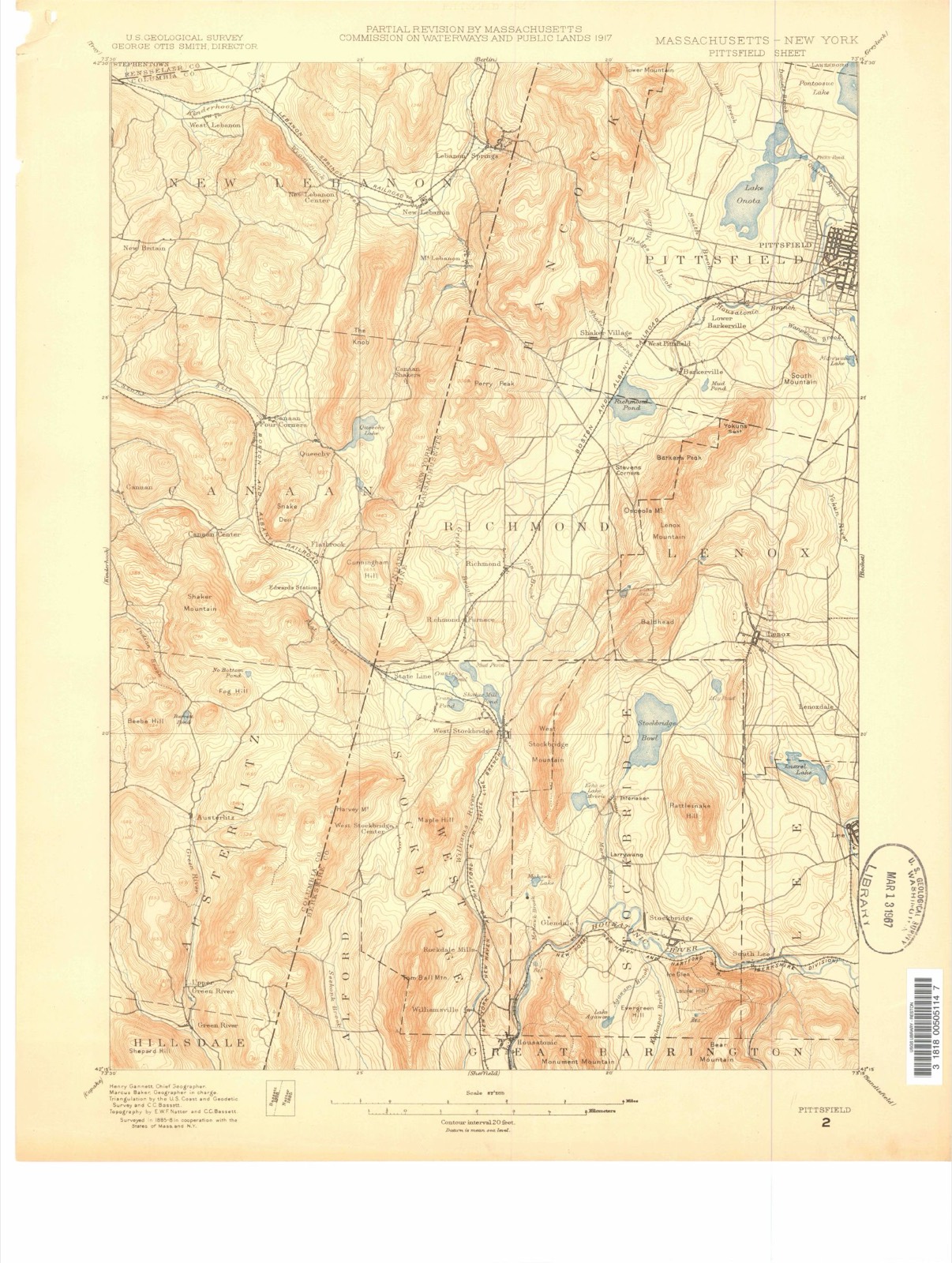 Topographic sheet of Barkerville, surveyed 1888