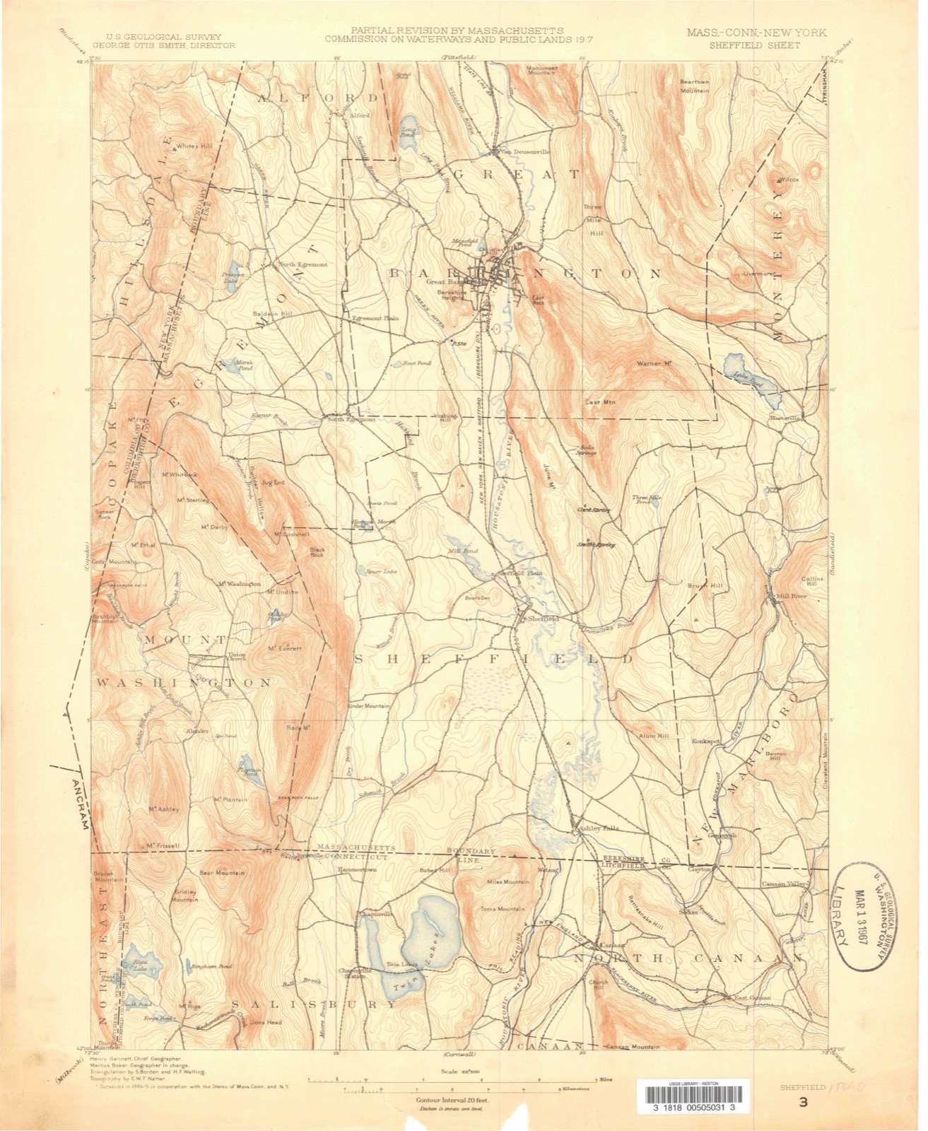 Topographic sheet of Alford, surveyed 1885
