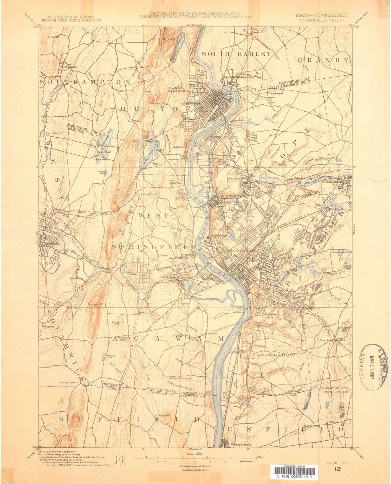 Topographic sheet of Brightside, surveyed 1886