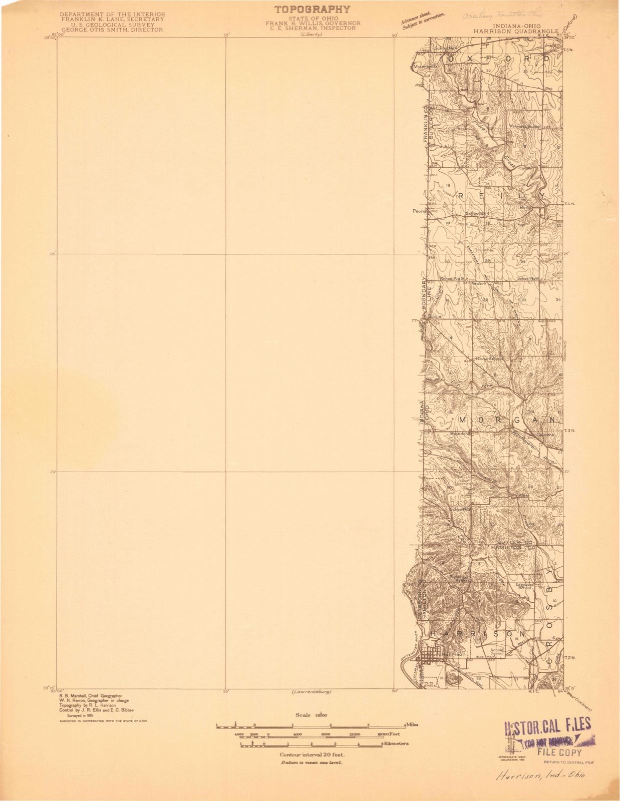 Topographic sheet of Macedonia, surveyed 1915