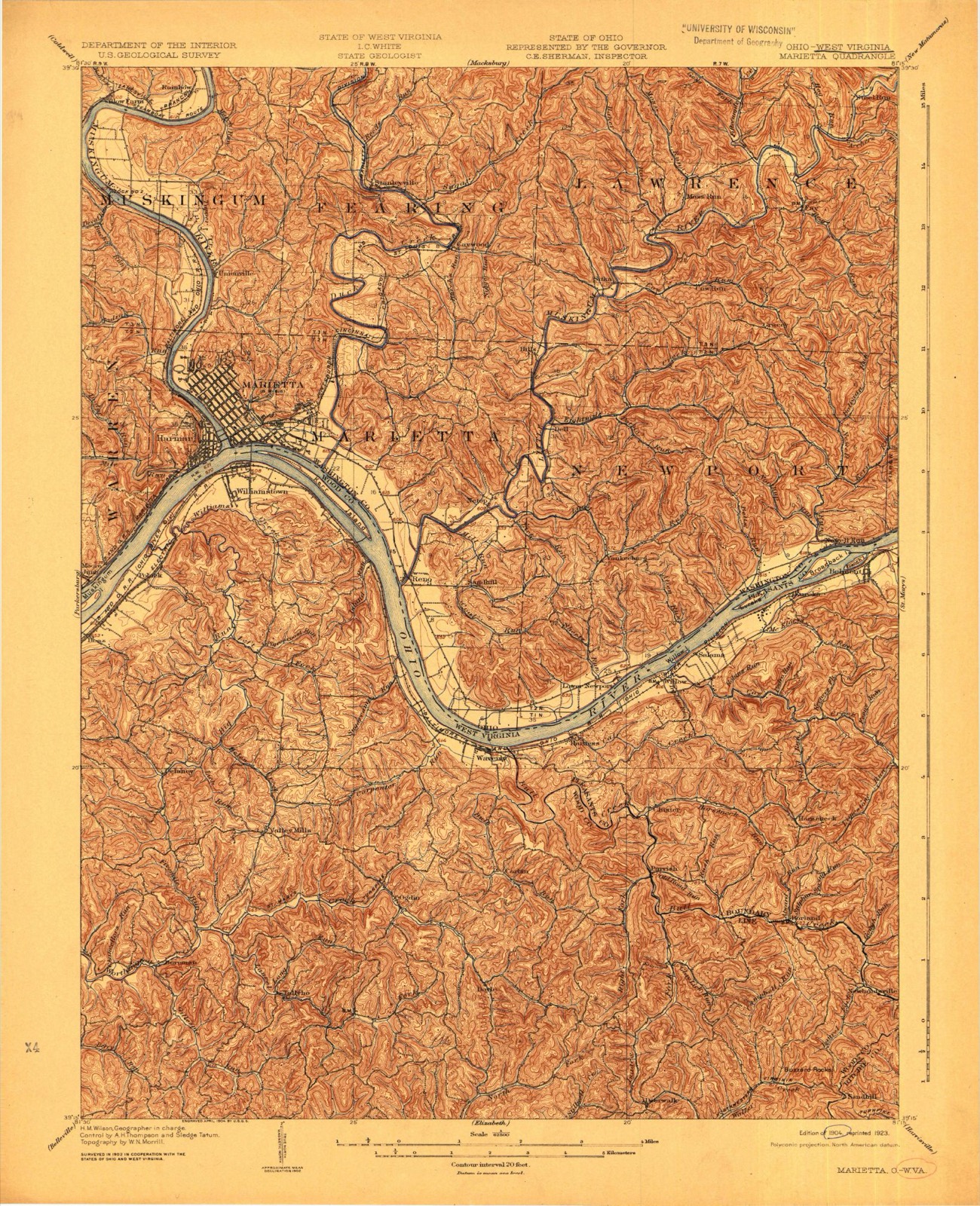 Topographic sheet of Devola, surveyed 1904