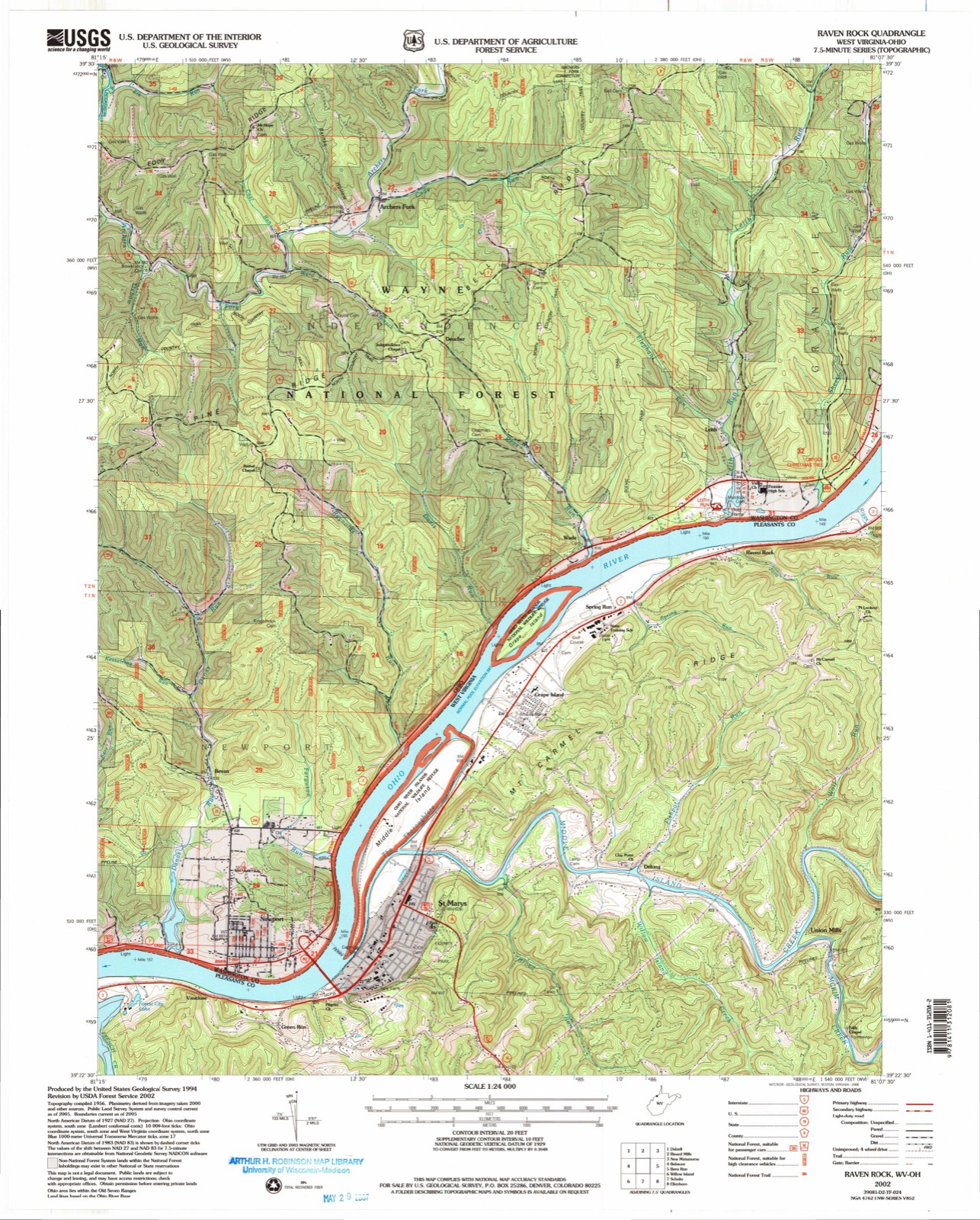 Topographic sheet covering Barker, Judge Joseph, Jr., House, surveyed 2002
