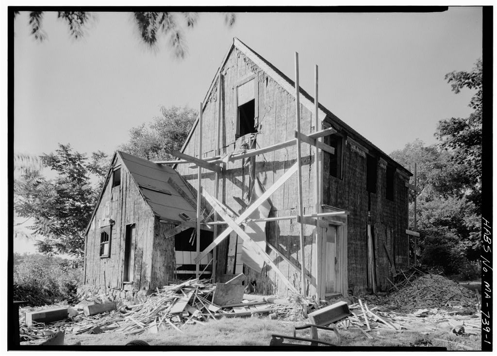 Hoxie House, 16 Water Street (State Route 130), Sandwich, Barnstable County, MA, photograph filed with the federal survey