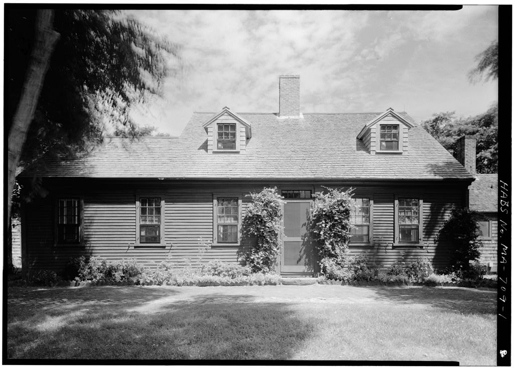 David Baker House, photograph filed with the federal survey