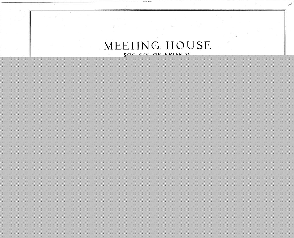 Society of Friends Meetinghouse, West Road & Maple Street, Adams, Berkshire County, MA, measured drawing filed with the federal survey