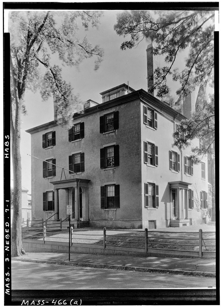 Samuel Rodman Jr. House, Spring & County Streets, New Bedford, Bristol County, MA, photograph filed with the federal survey