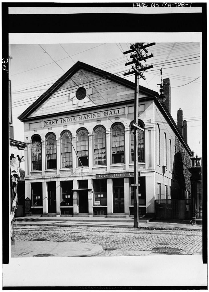 East India Marine Hall, photograph filed with the federal survey