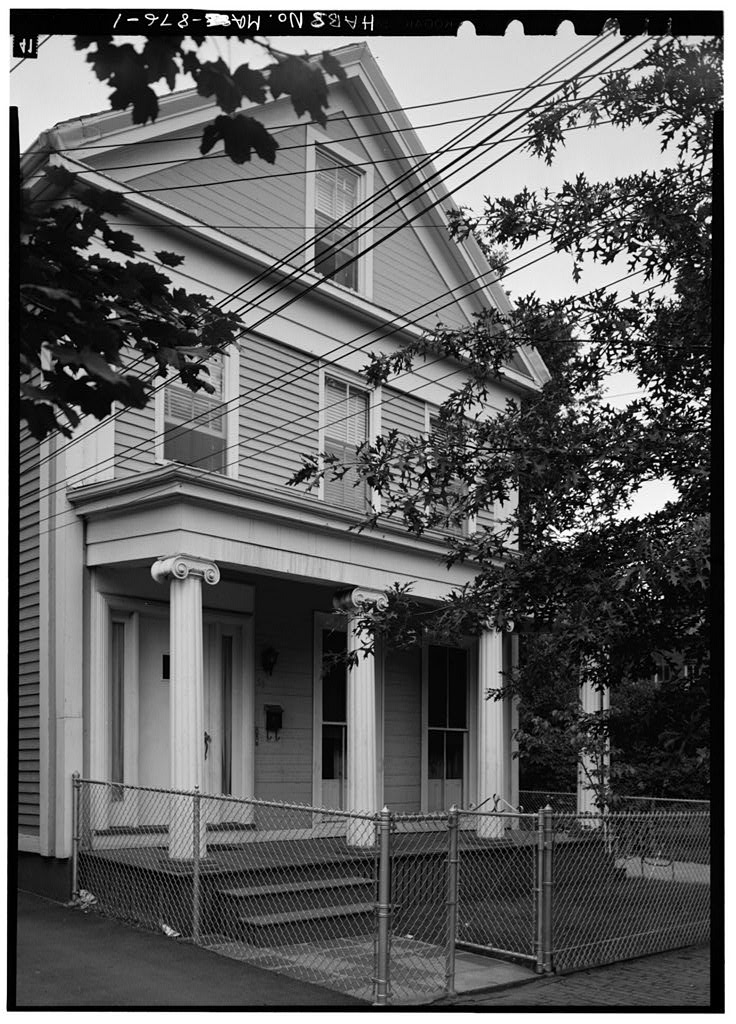 Moses Bates House, 69 Thorndike Street, Cambridge, Middlesex County, MA, photograph filed with the federal survey